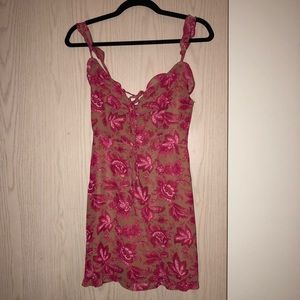 Sweet Fling Mini Dress Pink Print